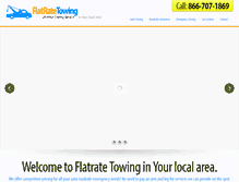 Tablet Screenshot of flatrate-towing.com